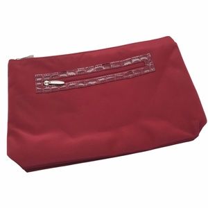 Lancôme Large Cosmetic Burgundy Bag - NWOT